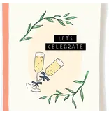 Pop + Paper Lets Celebrate Wedding Card