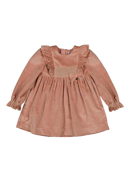 Sparkle rose velvet dress