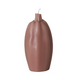 Unscented Tall Pumpkin Shaped Candle, Camel Color
