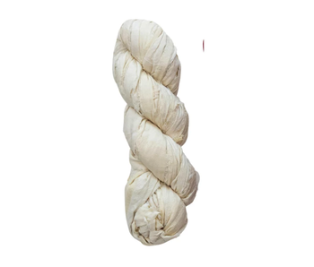 Recycled Torn Silk Ribbon, 70-75 Yards, Ivory