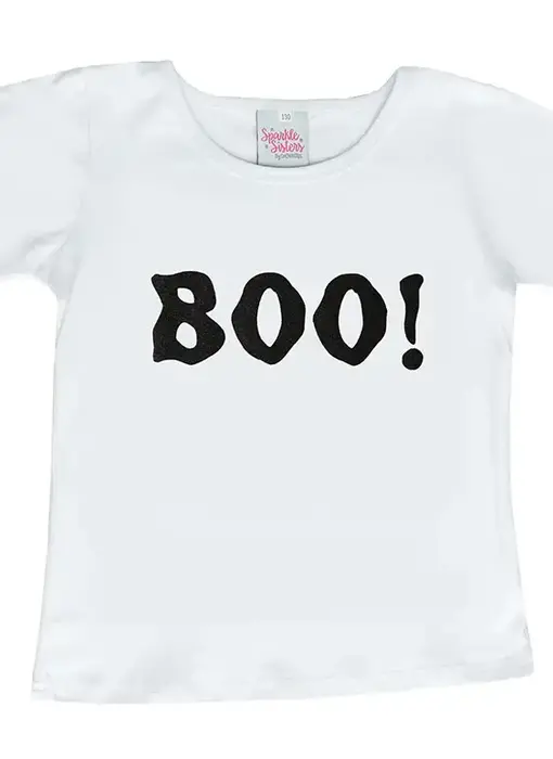 Boo Flat Sleeve Shirt | White 12m
