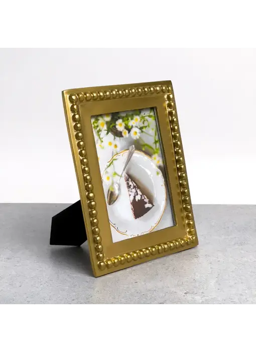 Gold Gilded Beaded Frame - 5x7