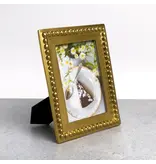India Handicraft Exporter Gold Gilded Beaded Frame - 5x7