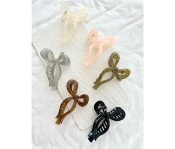 Assorted Ribbon Tie Hair Claws - Basho Jelly