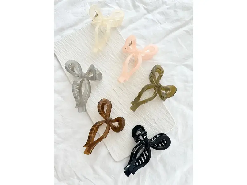 LoveLina Assorted Ribbon Tie Hair Claws - Basho Jelly