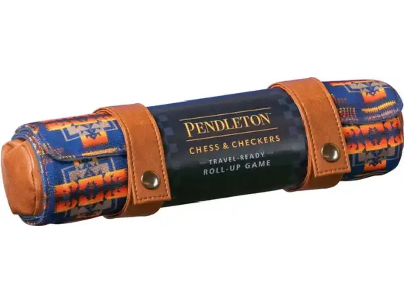 Chronicle Books Pendleton Chess & Checkers Set