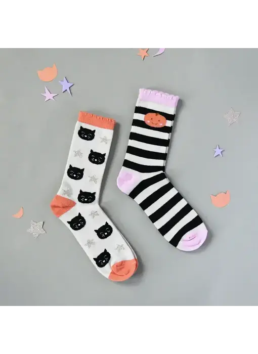 Spooky Halloween 2 Pack Socks (6-8 years)