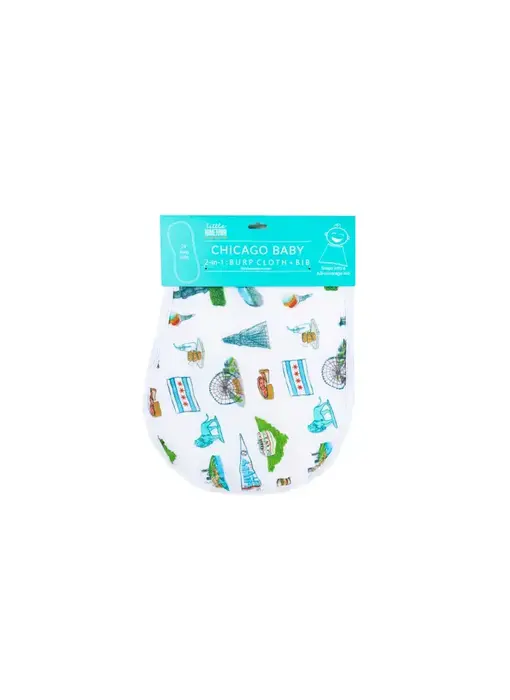 Chicago Baby 2-in-1 Burp Cloth and Bib