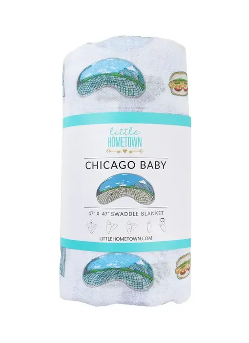 Chicago Baby Swaddle Blanket