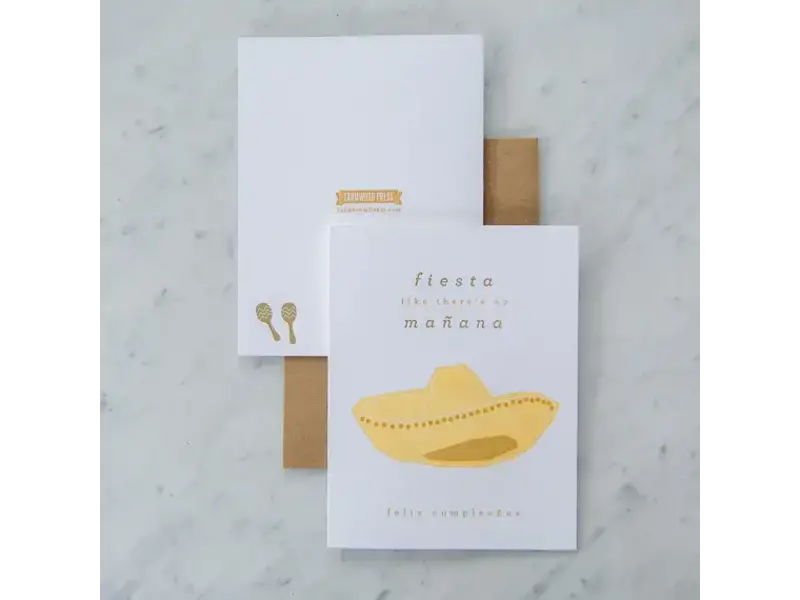 Farmwood Press Fiesta Like No Manana Birthday Card