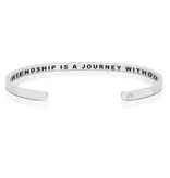 MantraBand A True Friendship Is A Journey Without An End - Silver