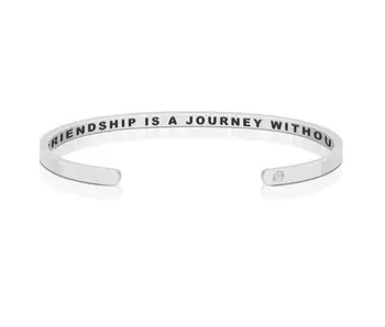 A True Friendship Is A Journey Without An End - Silver
