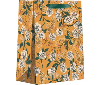 Retro Floral Orange - Totes - Medium