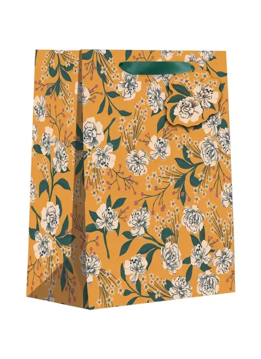 Retro Floral Orange - Totes - Medium