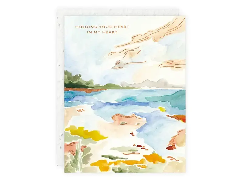 Seedlings Holding Your Heart - Sympathy Card