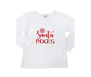 Santa Rocks Long Sleeve Tee 4T