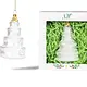 Wedding Cake Glass Ornament