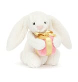 JellyCat Inc Bashful Bunny with Present Little