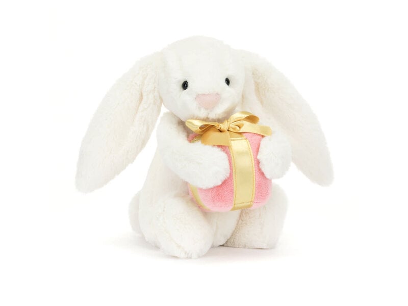 JellyCat Inc Bashful Bunny with Present Little