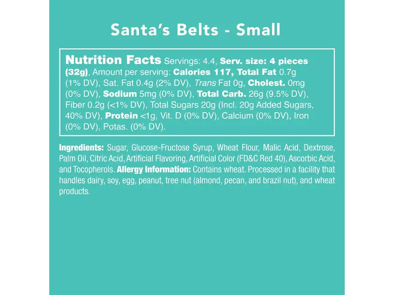 candy club Santa's Belts