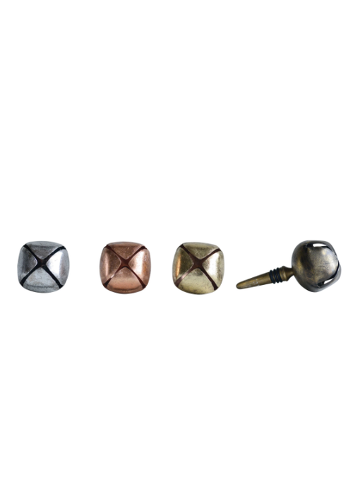 Metal Bottle Stopper with Jingle Bell, 4 Colors