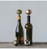 Creative Co-OP Metal Bottle Stopper with Jingle Bell, 4 Colors