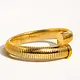 Dehors 18K Gold Non-Tarnish Bold Bangle Gold