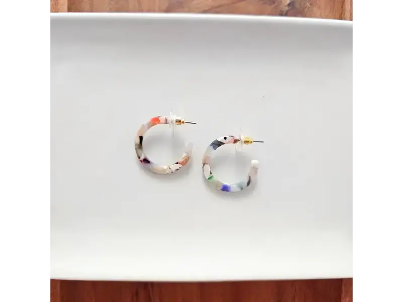 Spiffy & Splendid Cam Mini Hoops - Multicolor