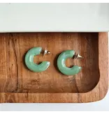 Spiffy & Splendid Chloe Hoops - Sage
