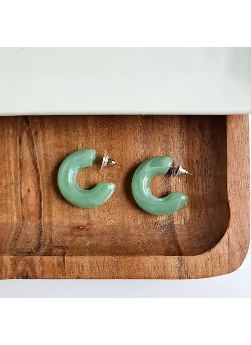 Chloe Hoops - Sage