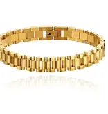 HoopLa Style Watch Band Link Bracelet, Steel Rol-X Gold