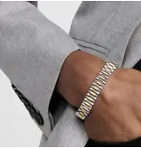 HoopLa Style Watch Band Link Bracelet, Steel Rol-X Gold