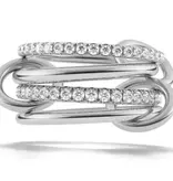 HoopLa Style Multi Band Eternity Ring Band- Stacking Bands Silver