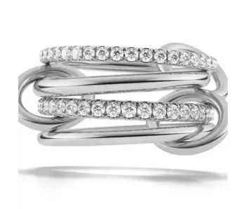 Multi Band Eternity Ring Band- Stacking Bands Silver