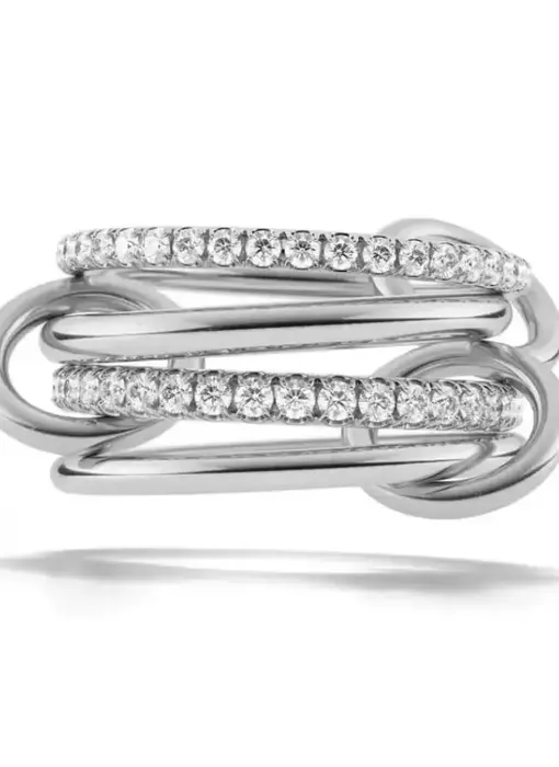 Multi Band Eternity Ring Band- Stacking Bands Silver