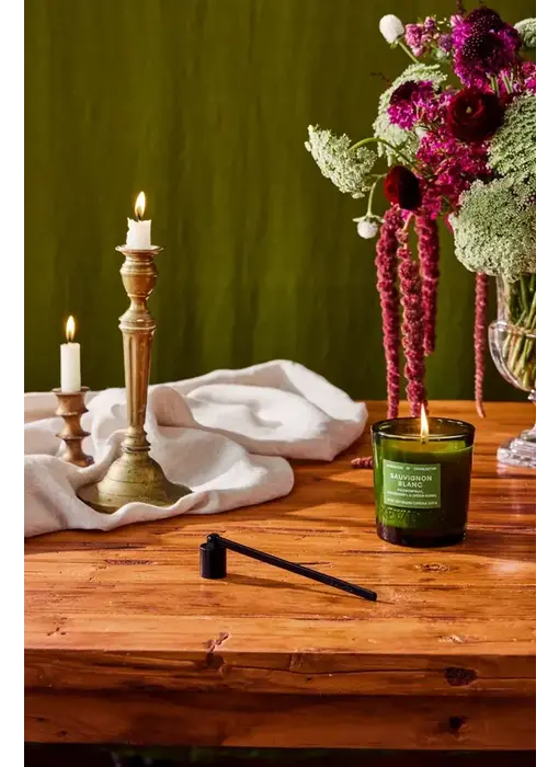 Matte Black Engraved Candle Snuffer