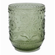 Embossed Drinking Glass - Green