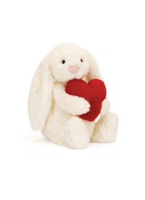 Bashful Red Love Heart Bunny
