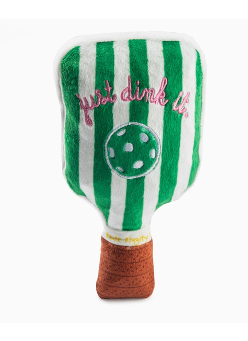 Green Stripe Pickleball Paddle Dog Toy