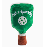 Haute Diggity Dog Green Stripe Pickleball Paddle Dog Toy