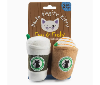 Meowbucks (2 Coffee Cups) Organic Catnip Toys