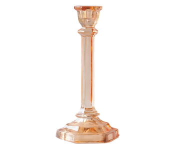 Recycled Glass Taper Holder - Amber