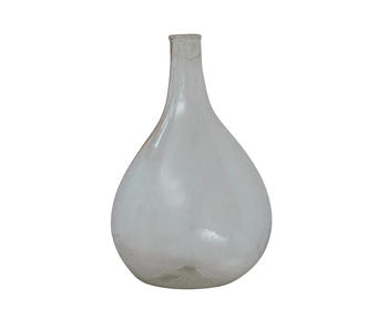 Hand-Blown Recycled Glass Bottle Vase