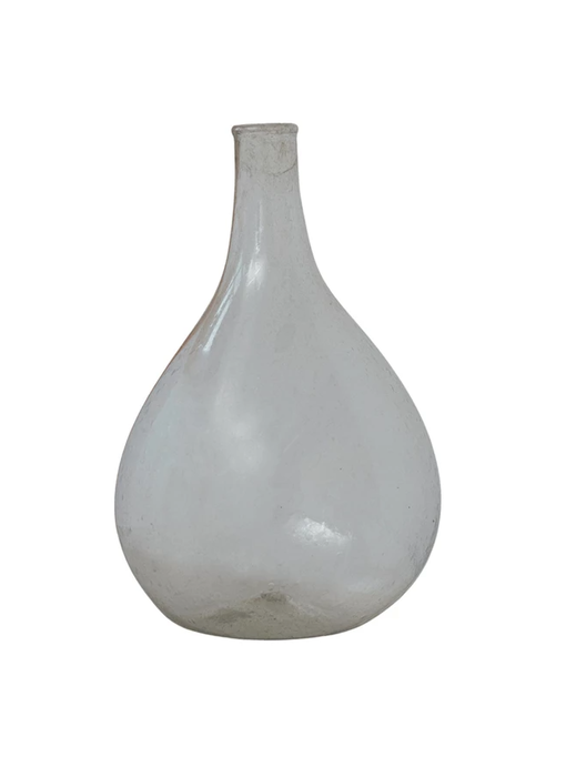 Hand-Blown Recycled Glass Bottle Vase