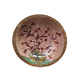 Enameled Mango Wood Bowl w/ Flowers in Vase, Small