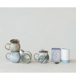 Creative Co-OP 16 oz. Stoneware Mug w/ Tea Bag Holder, 4 Colors
