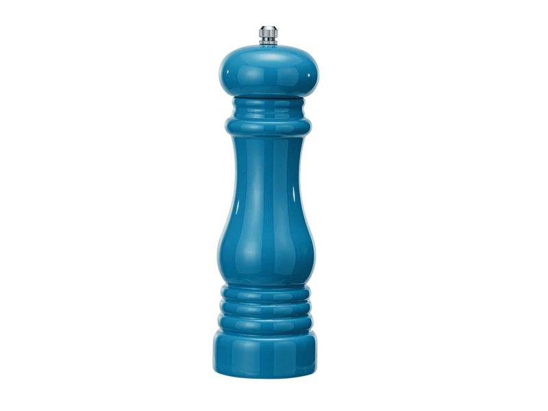 Creative Co-OP Enameled Rubberwood Salt/Pepper Mill, Blue