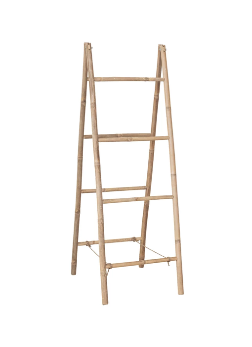 Decorative Bamboo Folding Ladder, Natural
