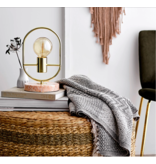 Creative Co-OP Grey & Cream Pattern Throw Blanket