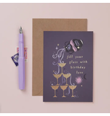 Sister Paper Co. Bubbles Zodiac Birthday Card